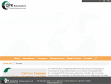 Tablet Screenshot of cpk-automotive.com